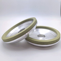 Disques abrasifs diamantés à liaison céramique OEM, épaisseur moyenne 5 mm, pour le meulage d'inserts en carbure de tungstène, usinage d'outils PCD PCBNT