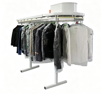 Ligne de convoyage de vêtements blancs avec crochets personnalisés, convoyeur automatique de stockage de vêtements pour blanchisserie, hôtel, centre de villégiature, convoyeur Ropa