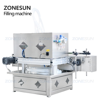 ZONESUN 4 têtes automatique bureau jus cosmétique huile essentielle parfum encre solvant remplissage bouteille liquide Machine de remplissage