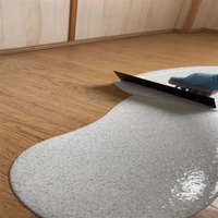 Peinture époxy pour sols en sable, auto-nivelante, antidérapante, revêtement liquide, revêtement coloré au quartz pour garages et sols industriels, application au pinceau
