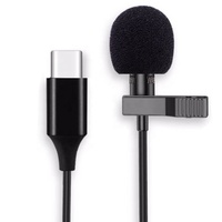 Mignon Mini Mic Live Streaming Mini Type-C Karaoké Smartphone Vidéo Live Voice Recording Lavalier Lapel Collar Clip Microphone