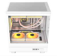 Gabinete AntarcChill Mid Tower MicroATX con Vista Panorámica, Refrigeración Líquida de 240mm, Color BLANCO, para Computadora de Escritorio Gaming