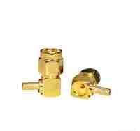 Conector Coaxial RF de Latón Macho de Ángulo Recto para Comunicación de Datos, con Clasificación de 500V