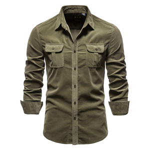2021 Camisa de flanela de manga longa xadrez masculina personalizada atacado plus size respirável e anti-pilling para primavera temporada - Product Image 1