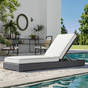 Tumbona de aluminio para jardín, piscina, terraza, mueble de exterior, para una persona. - Product Image 4