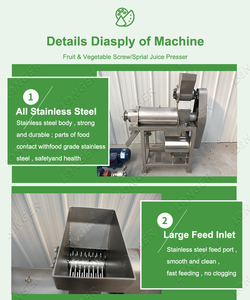 Máquina Industrial <span class=keywords><strong>para</strong></span> triturar fruta, extractor de zumo de zanahoria, anacardo y <span class=keywords><strong>manzana</strong></span> - Product Image 6
