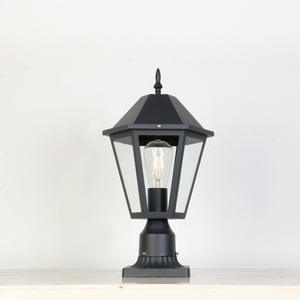 Tête de colonne d'art en fer rétro européen <span class=keywords><strong>lampadaire</strong></span> LED <span class=keywords><strong>extérieur</strong></span> jardin applique murale en acier inoxydable étanche avec corps en PC - Product Image 6