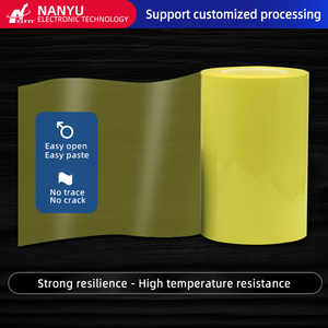 Ruban PET (<span class=keywords><strong>Mara</strong></span>) résistant aux hautes températures, sans trace ni résidu, ruban d'emballage de bord de batterie, découpe d'isolation en silicone - Product Image 3