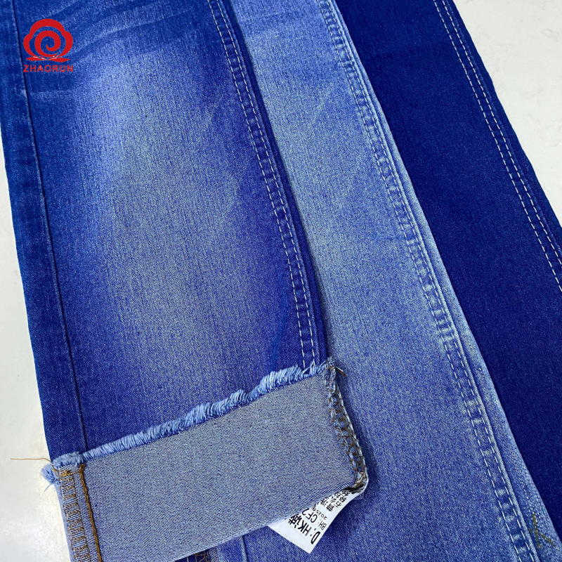 Zhaorun High Quality Denim Fabric Light and Breathable Thin Cotton Denim Fabric for Jeans T-shirt Dress and Bags 145cm Width