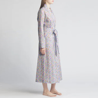 Fabricant d'usine Robe de spa de luxe à impression personnalisée Peignoir absorbant en coton éponge gaufré pour femmes