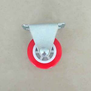Rueda giratoria rígida de la mejor calidad <span class=keywords><strong>Pvc</strong></span> <span class=keywords><strong>40mm</strong></span> de ruedas de <span class=keywords><strong>PVC</strong></span> rojo - Product Image 6