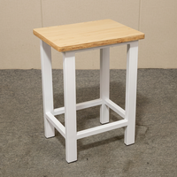 Ensemble bureau et tabouret pour étudiant, structure en bois et métal, table d'étude scolaire avec plateau de rangement, hauteur réglable