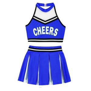 Groothandel School Meisjes Sexy Cheerleader Kostuum Mode Blanco Custom Print Steentjes Sublimatie <span class=keywords><strong>Cheerleading</strong></span> Uniformen - Product Image 6
