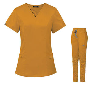 2025 múltiples bolsillos Hospital Scrubs uniformes mujeres Scrubs uniformes conjuntos colores personalizables - Product Image 3