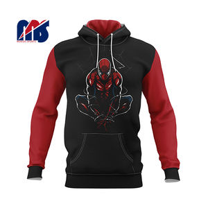 Pull à capuche surdimensionné personnalisé pour hommes pour Puff Print Thick Fleece Drop Shoulder Unisex Streetwear Clothing Full Hoodie - Product Image 2