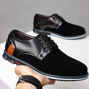 <span class=keywords><strong>Chaussures</strong></span> en cuir décontractées en daim de grande taille pour hommes blanc traçage peau de daim souple - Product Image 1