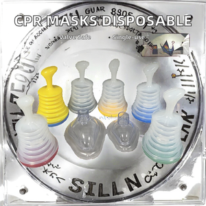 Máscaras de RCP Desechables para Adultos e Infantes, Válvula Unidireccional, Maniquí para Práctica Boca a Boca, Material Plástico para Ciencias Médicas - Product Image 4