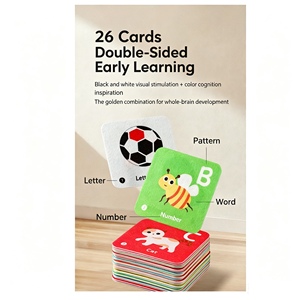 Tarjetas <span class=keywords><strong>de</strong></span> Libros para Bebés, <span class=keywords><strong>Desarrollo</strong></span> Cognitivo para Recién Nacidos <span class=keywords><strong>de</strong></span> 0 a 1 Año, Juguete Reconfortante para Bebés, Reconocimiento <span class=keywords><strong>del</strong></span> Bebé - Product Image 3
