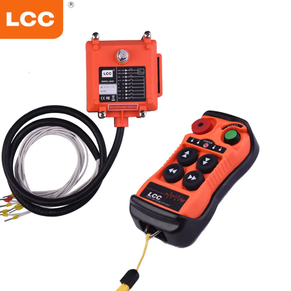 Q400 4 pulsanti singola velocità Produttori idraulico gru industriale radio remote di controllo