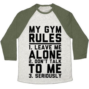 Camiseta de béisbol unisex Tri-Blend de My Gym Rules - Product Image 3