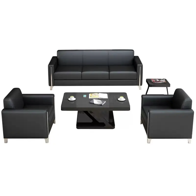 Hot Bán Đồ Nội Thất Văn Phòng Hiện Đại Thoải Mái Và Tối Giản Sofa Văn Phòng Sofa Cắt Đặt Phong Cách Châu Âu Sofa Trong Da