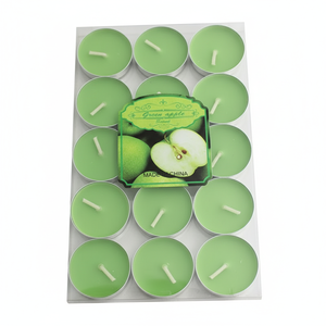 ESUN 2 heures 15 pièces Bougies chauffe-plat vertes sans fumée parfumées écologiques à combustion longue pour mariages Noël maison - Product Image 1
