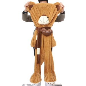 Super morbido gigante orsacchiotto in pelle di <span class=keywords><strong>peluche</strong></span> giocattoli di <span class=keywords><strong>peluche</strong></span> marrone rosa bianco gigante orsacchiotto PP in cotone ricamato Super economico casa 3 anni ODM - Product Image 1