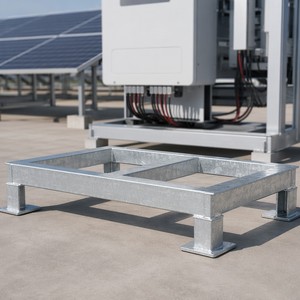 Base de Inversor Solar Central Soldada, Galvanizada en Caliente, Acero Inoxidable Q235/Q345/Q355, Acero al Carbono, OEM/ODM, SGS ISO 9001 - Product Image 6