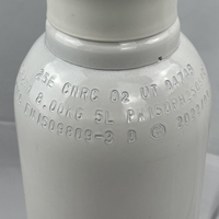 Cilindro de Gas de Acero sin Costuras Recargable de 8L, 10-50L, 13.4L (10KG) con Certificación TPED/ISO, para Ar/CO2/O2/N2, Grado Alimenticio, 1 FCL para Europa, ¡Oferta Caliente!