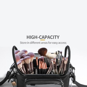 Borsa Organizer per Trucchi Portatile Resistente all'Acqua di Grande Capacità con Cerniera e Custodia in TPU per <span class=keywords><strong>Pennelli</strong></span> da <span class=keywords><strong>Trucco</strong></span> - Product Image 4