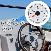 Vente flash : Jauge de niveau d'huile 85 mm, cadran noir, 0-190 ohms, 12 V/24 V