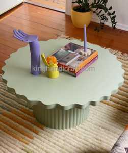 Mesa de centro de madera hecha a mano ecológica Mesa de centro de madera natural sólida de Vietnam al por mayor - Product Image 1