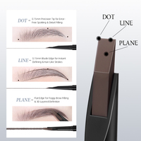 Crayon Gel Sourcils Waterproof Effet Teinté Longue Durée avec Brosse Double Embout – Marque Privée