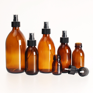 Botella de Perfume de Vidrio Ámbar Reutilizable con Pulverizador de Niebla Fina de 30 ml, 60 ml, 100 ml, 125 ml, 150 ml, 200 ml, con Bomba Dosificadora de Loción, <span class=keywords><strong>Precio</strong></span> Económico - Product Image 1