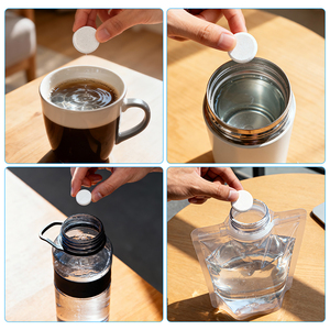 Lekeleri çıkarın kokuları konteyner temizleyici Tablet su şişesi cam şişe kireç çözücü tabletler çelik şişe kireç çözücü temizlik tabletleri - Product Image 5