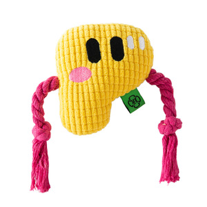 Jouet à mâcher pour chien en forme de lettre de l'alphabet de style dessin animé, écologique, design exclusif, en polyester durable, pour soulager le stress, corde à mâcher pour animaux de compagnie - Product Image 6