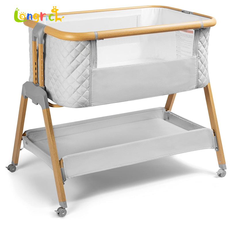 Adjustable Soft Padded Baby Bassinet with