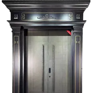 Puerta de seguridad exterior de lujo de la puerta principal diseños