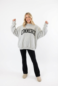<span class=keywords><strong>Felpa</strong></span> da donna <span class=keywords><strong>vintage</strong></span> <span class=keywords><strong>oversize</strong></span> con bordo grezzo, stampa a lettere ad arco, manica lunga, girocollo ampio, all'ingrosso - Product Image 5