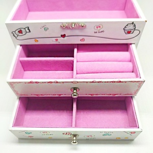 Meccanismo della scatola del cassetto di danza scatola della Ballerina della principessa dei bambini scatola di musica del regalo dei gioielli musicali - Product Image 5