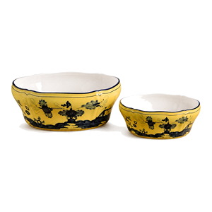 Kit de bols à fruits et tasses en porcelaine italienne orientale 7+10 pouces, motif floral, résistant au lave-vaisselle, emballage coffret cadeau complet, vente chaude - Product Image 6