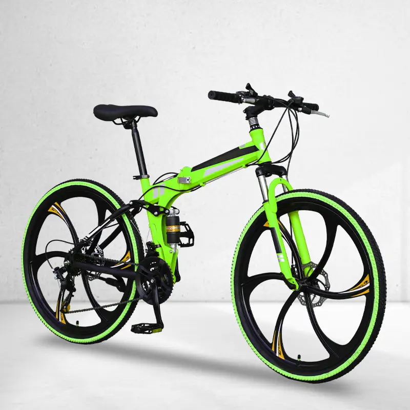 OEM ODM 21 Speed High Load Bearing Shock Absorbing Bicycles Two Wheeled Adult Folding Mountain Bike