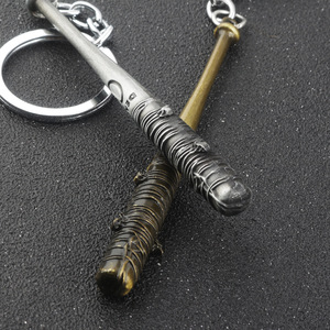 Portachiavi con Mazza da Baseball dei Dead Walkers, Ciondolo in Lega di <span class=keywords><strong>Negan</strong></span> Lucille, Regalo - Product Image 3