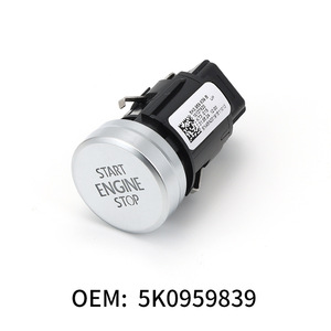 สวิตช์สตาร์ทแบบไร้กุญแจ Volkswagen Scirocco รุ่น 5K0959839B แบบมีสาย วัสดุ ABS ปุ่มสตาร์ท/ดับเครื่องยนต์ - Product Image 4