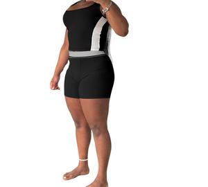 Viviblook Z505ST04 Conjunto Deportivo Casual para Mujer, Chaleco sin Mangas y Pantalones Cortos, Dos Piezas, Tallas Grandes - Product Image 2