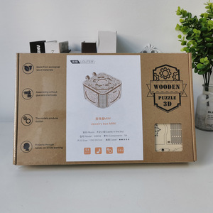 Bộ Xếp Hình 3D Bằng Gỗ Dán Chất Lượng Siêu Đẹp Cho Trẻ Em Người Lớn Hộp Nhạc Câu Đố 3D, Bộ Ghép Hình Cơ Học Bằng Gỗ Tự Làm - Product Image 3