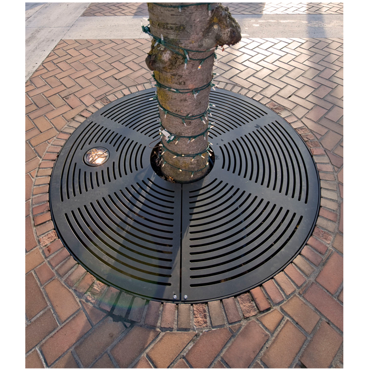Ландшафтная решетка для растений из ковкого чугуна, круглые решетки для радиатора деревьев, защитная решетка