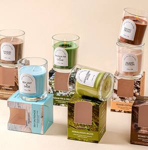 Un Nuevo Juego de Velas Aromáticas en Botellas de Vidrio con Cera de Soja. Adecuado para ocasiones femeninas, decoración <span class=keywords><strong>del</strong></span> hogar y como regalo. - Product Image 1