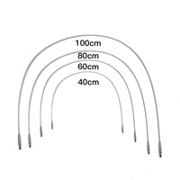 Ensemble d'aiguilles à tricoter circulaires interchangeables magnétiques blanches de 9 tailles avec étui zippé pour projets de tricot manuel DIY