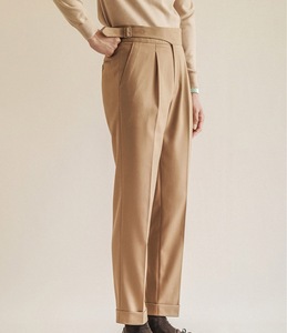 SanMageno, nuevos pantalones de vestir informales inteligentes rectos de cintura media para hombre, venta al por mayor, pantalones de negocios plisados delgados para conferencias, estambre de invierno - Product Image 2